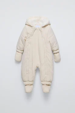 Niños ZARA 0 - 6 Meses·Sacos / Buzos|6 - 18 Meses·Abrigos / Buzos<BUZO BORREGUILLO NYLON