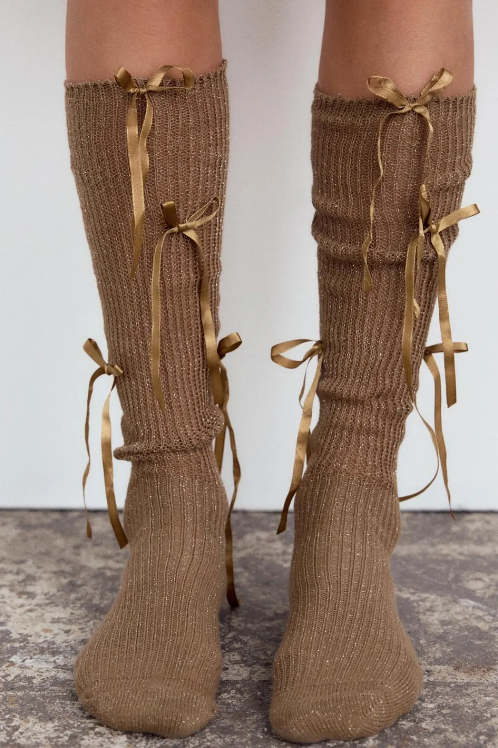 Clearance CALCETINES ALTOS HILO METALIZADO LAZOS Mujer Accesorios / Bisuteria