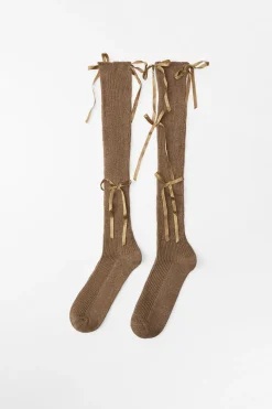 Clearance CALCETINES ALTOS HILO METALIZADO LAZOS Mujer Accesorios / Bisuteria