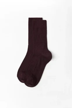 Hot CALCETINES RIB MEZCLA LANA Mujer Accesorios / Bisuteria