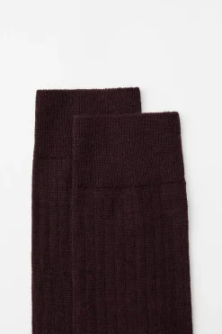 Hot CALCETINES RIB MEZCLA LANA Mujer Accesorios / Bisuteria