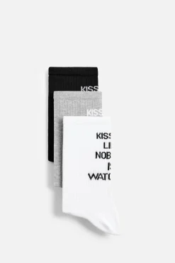 Outlet CALCETINES TEXTO PACK 3 Hombre Accesorios