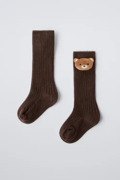 Niños ZARA 1½ - 6 Años·Ropa Interior / Calcetines|1½ - 6 Años·Ropa Interior / Calcetines<CALCETÍN LARGO OSO