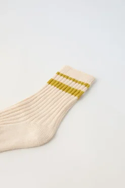 Niños ZARA 1½ - 6 Años·Ropa Interior / Calcetines|6 - 14 Años·Ropa Interior / Calcetines<CALCETÍN PUNTO RAYAS