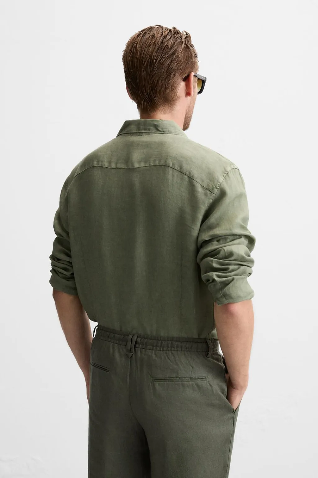 New CAMISA 100 % LINO Hombre Camisas