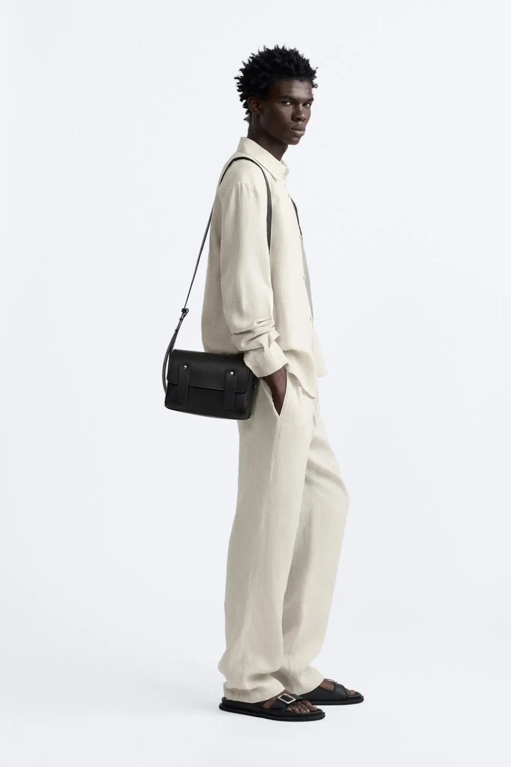 New CAMISA 100 % LINO Hombre Camisas