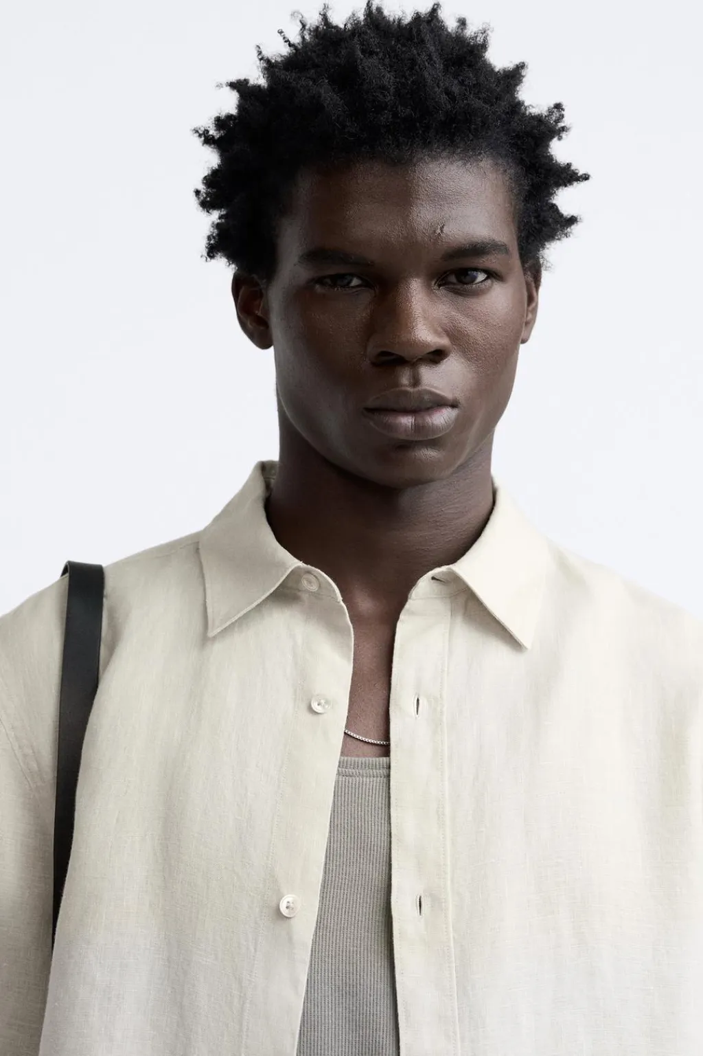 New CAMISA 100 % LINO Hombre Camisas