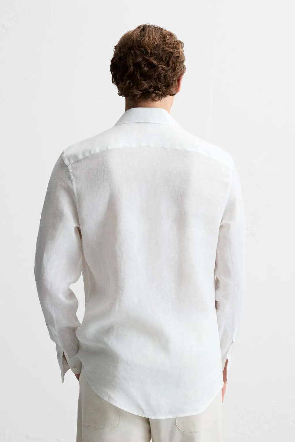 Online CAMISA 100 % LINO Hombre Camisas