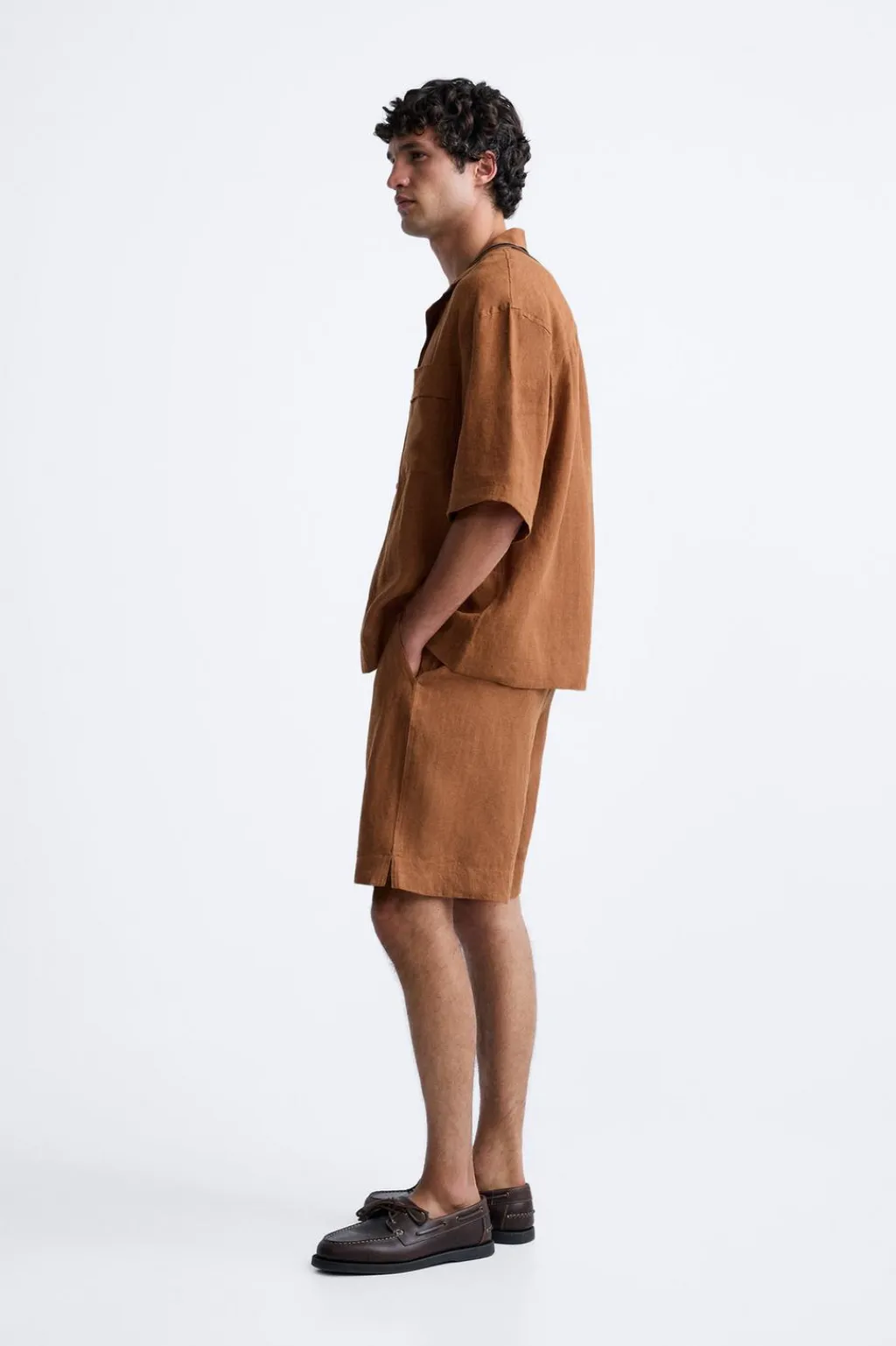 Discount CAMISA 100% LINO Hombre Camisas