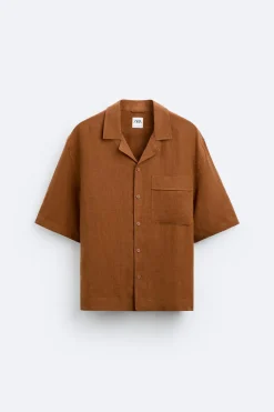 Discount CAMISA 100% LINO Hombre Camisas