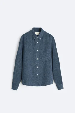 Outlet CAMISA 100% LINO Hombre Camisas