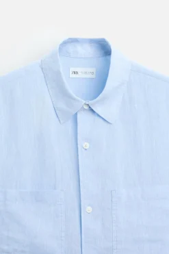 Outlet CAMISA 100% LINO Hombre Camisas