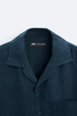 Sale CAMISA 100% LINO Hombre Camisas