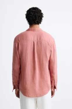 Best CAMISA 100% LINO Hombre Camisas