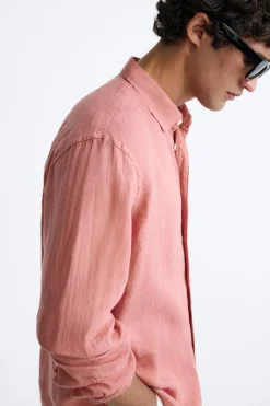 Best CAMISA 100% LINO Hombre Camisas