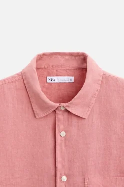 Best CAMISA 100% LINO Hombre Camisas