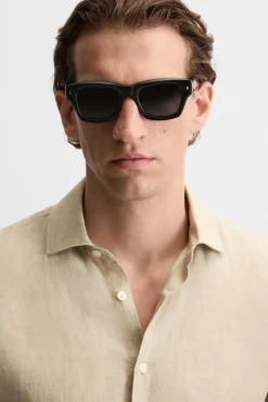 Fashion CAMISA 100% LINO Hombre Camisas