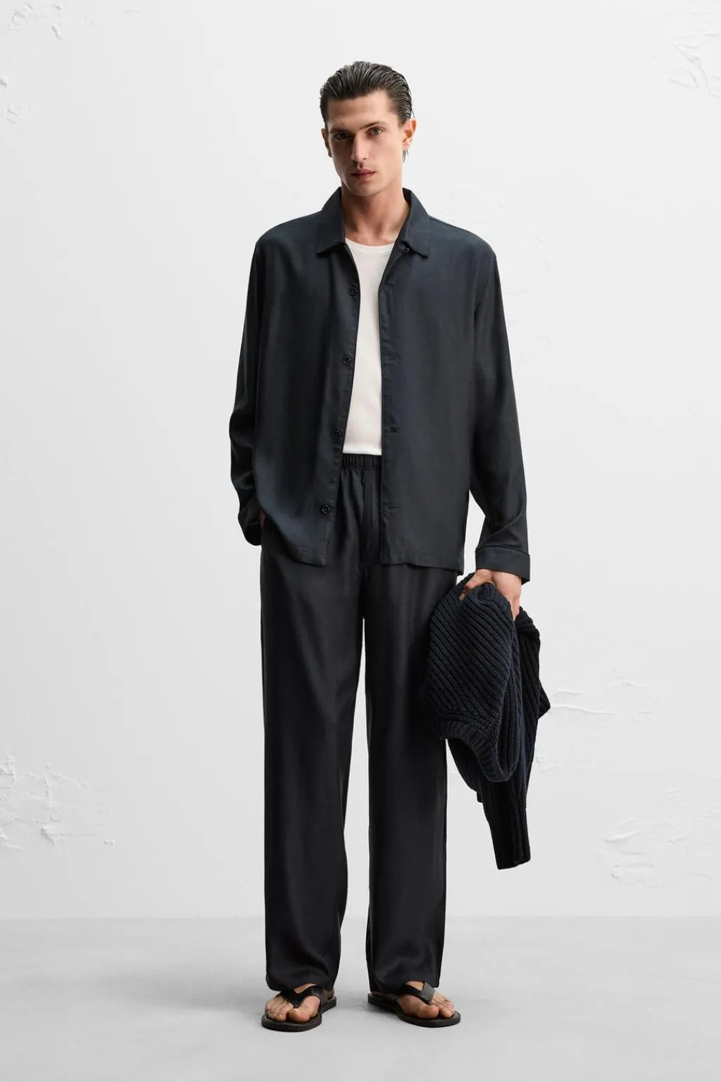 New CAMISA 100% SEDA Hombre Camisas