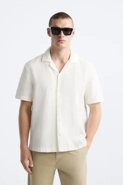 New CAMISA ALGODÓN - LINO Hombre Camisas