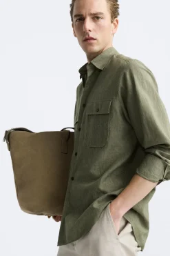 Clearance CAMISA ALGODÓN - LINO Hombre Camisas