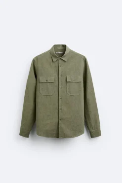 Clearance CAMISA ALGODÓN - LINO Hombre Camisas