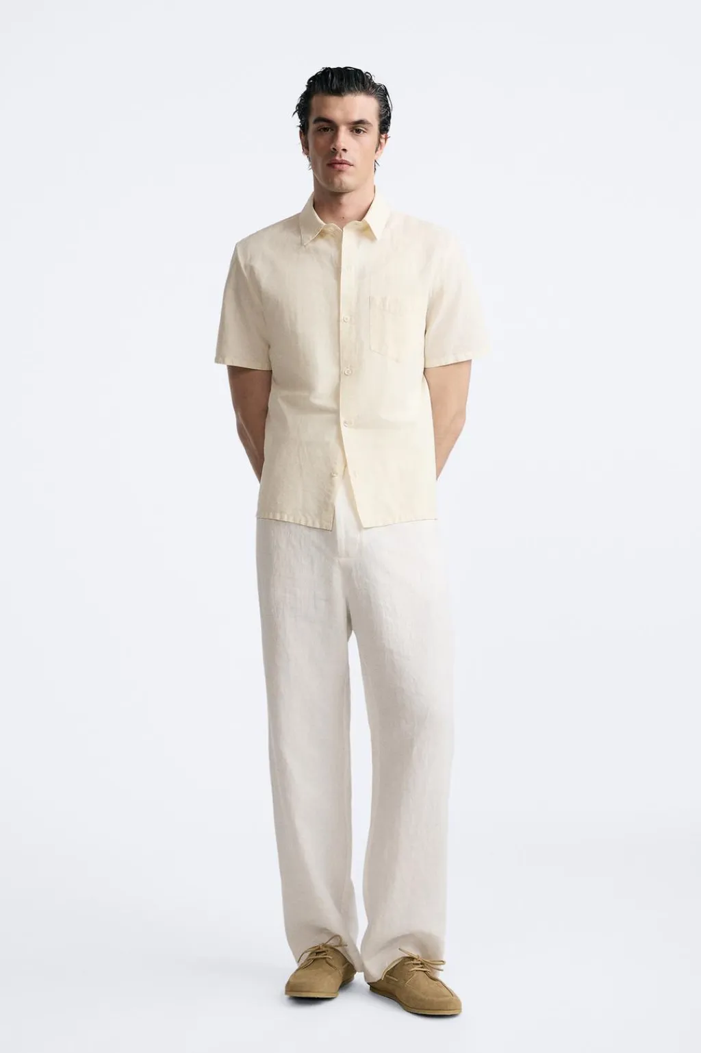 Sale CAMISA ALGODÓN - LINO Hombre Camisas