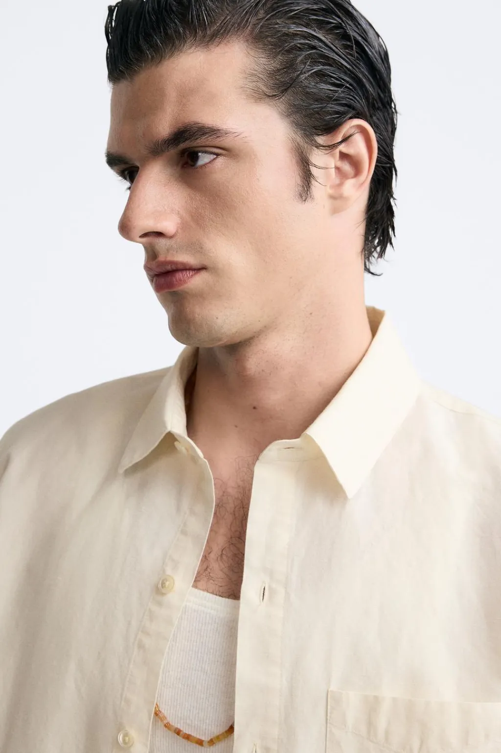 Sale CAMISA ALGODÓN - LINO Hombre Camisas