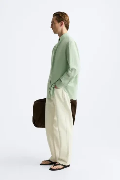 Hot CAMISA ALGODÓN - LINO Hombre Camisas