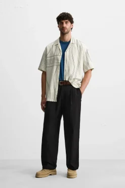 Hot CAMISA ALGODÓN - LINO Hombre Camisas