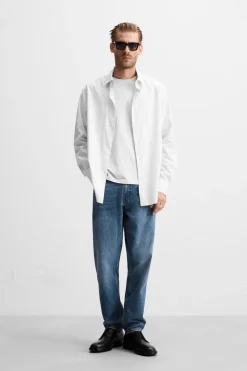 Discount CAMISA ALGODÓN - LYOCELL RAYAS Hombre Camisas