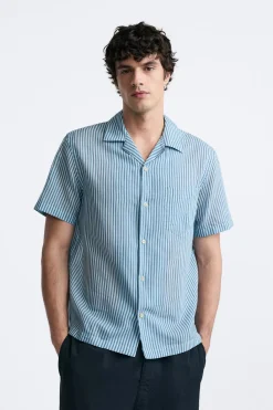 Best CAMISA ALGODÓN - SEDA RAYAS Hombre Camisas