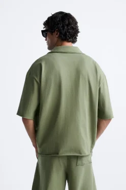 Hot CAMISA ALGODÓN BOLSILLO Hombre Camisas