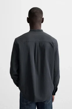 Online CAMISA ALGODÓN EFECTO ARRUGADO Hombre Camisas