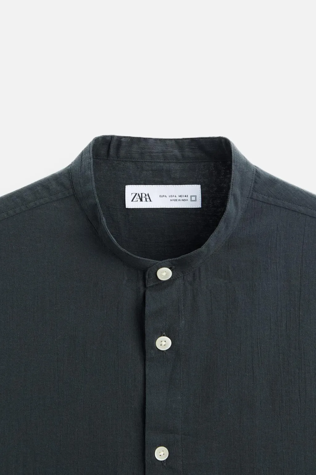 Online CAMISA ALGODÓN EFECTO ARRUGADO Hombre Camisas