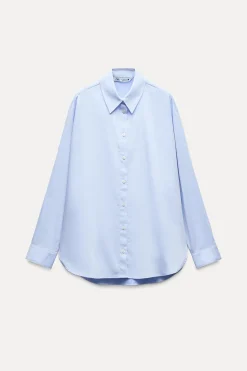 Fashion CAMISA ALGODÓN OVERSIZE Mujer Camisas / Blusas