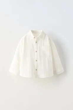 Niños ZARA 1½ - 6 Años·Camisas / Sobrecamisas|1½ - 6 Años·Trajes<CAMISA BOLSILLO