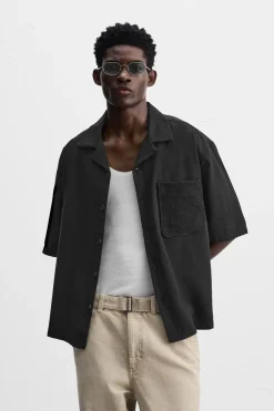 Discount CAMISA BOLSILLO CROCHET Hombre Camisas