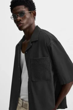 Discount CAMISA BOLSILLO CROCHET Hombre Camisas