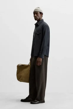 Hot CAMISA BOLSILLOS Hombre Camisas