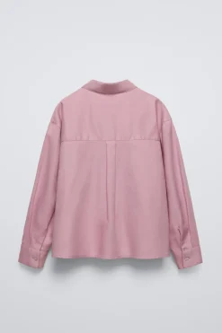 Niños ZARA 6 - 14 Años·Blusas / Camisas<CAMISA BORDADO BOLSILLO