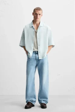 Online CAMISA BORDADO FLORAL Hombre Camisas