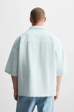 Online CAMISA BORDADO FLORAL Hombre Camisas