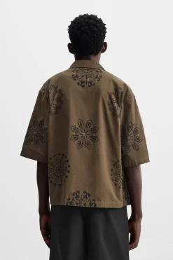 Online CAMISA BORDADO FLORAL Hombre Camisas