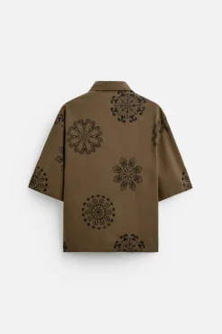 Online CAMISA BORDADO FLORAL Hombre Camisas