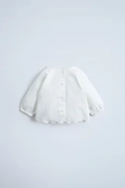 Niños ZARA 0 - 6 Meses·Bodies / Camisas|0 - 6 Meses·Básicos<CAMISA BORDADOS