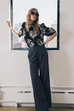 Sale CAMISA BORDADOS CONTRASTE ZW COLLECTION Mujer Camisas / Blusas