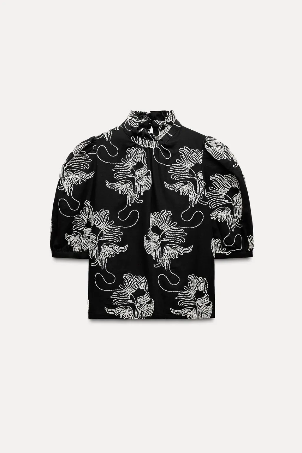 Sale CAMISA BORDADOS CONTRASTE ZW COLLECTION Mujer Camisas / Blusas