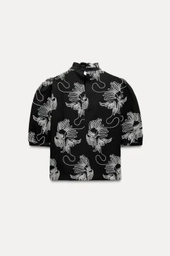 Sale CAMISA BORDADOS CONTRASTE ZW COLLECTION Mujer Camisas / Blusas