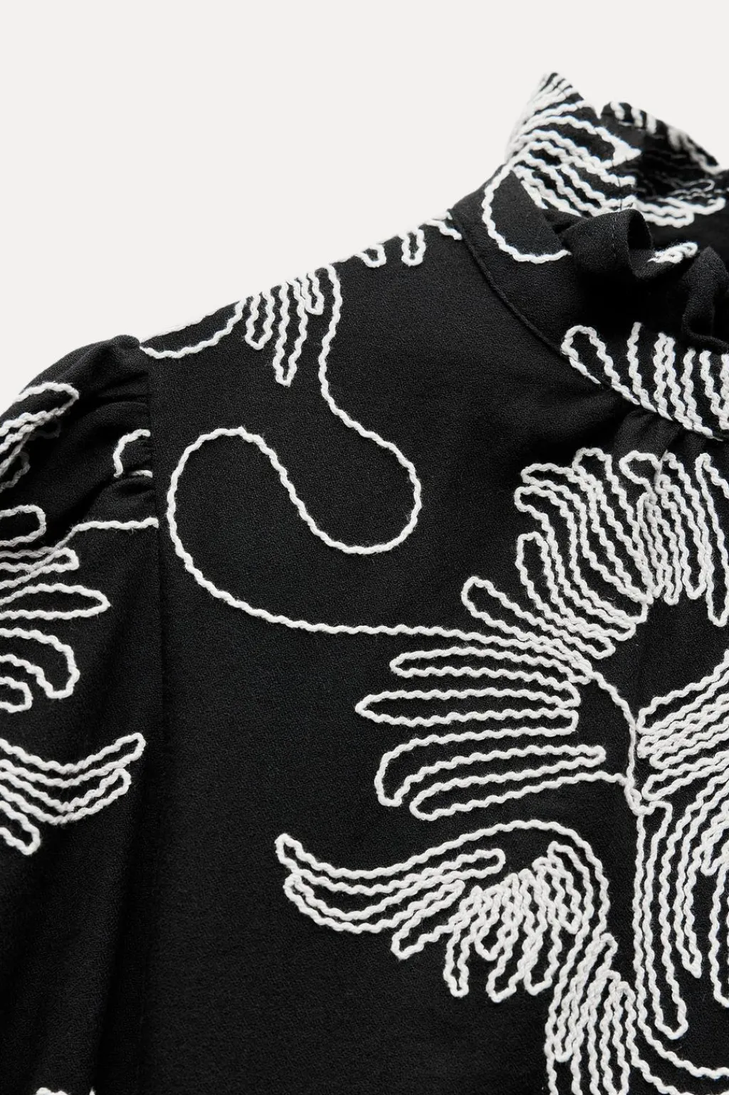 Sale CAMISA BORDADOS CONTRASTE ZW COLLECTION Mujer Camisas / Blusas