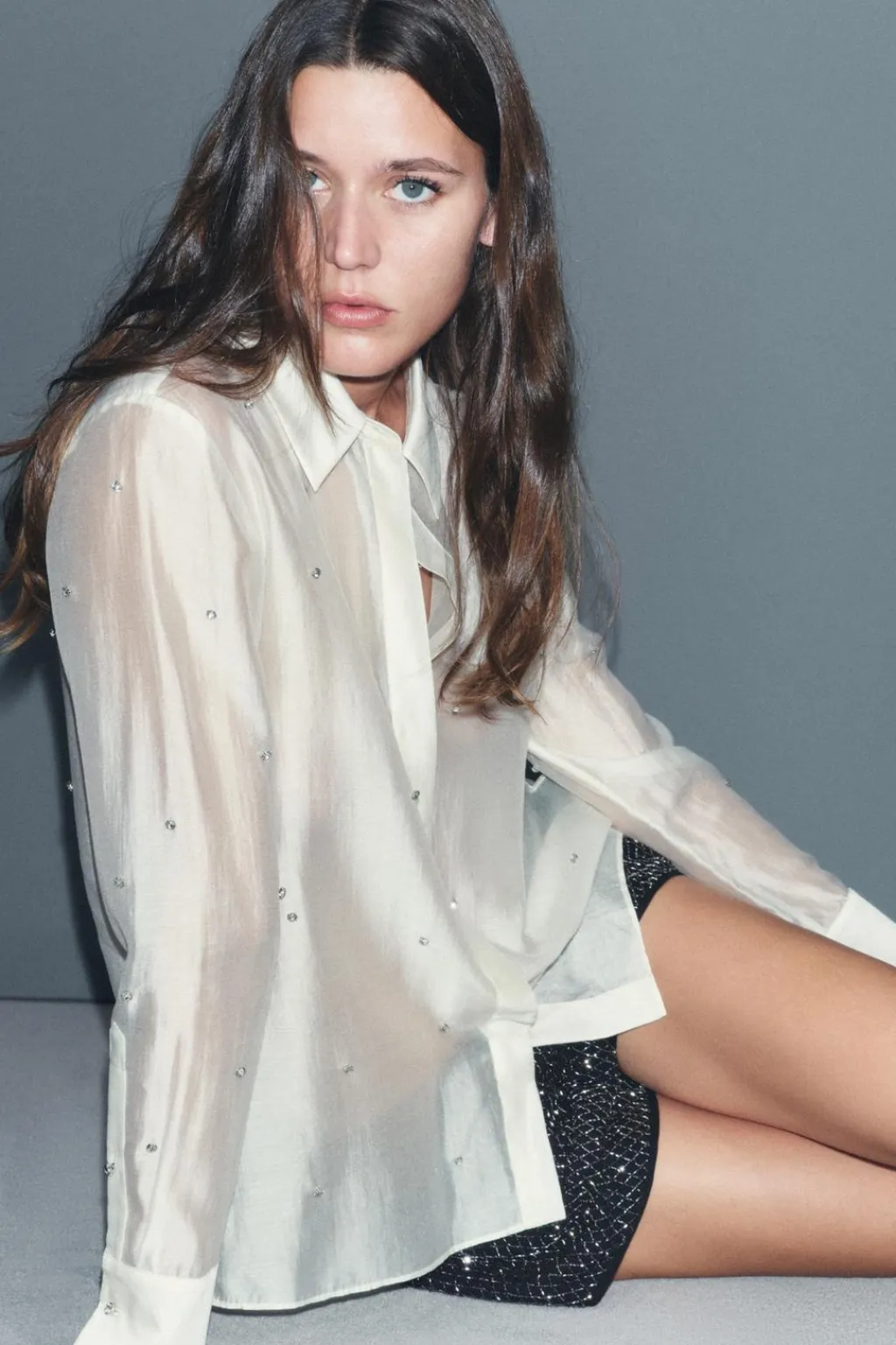 Sale CAMISA BORDADOS JOYA ZW COLLECTION Mujer Camisas / Blusas